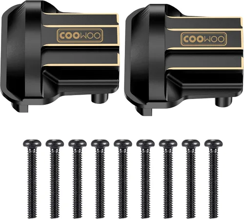 Miniatura 8 de Bloques de rueda de latón C-hubs para 1/18 RC Crawler TRX4M piezas de actualización total de 0.32 onzas contrapeso frontal, 2 piezas
