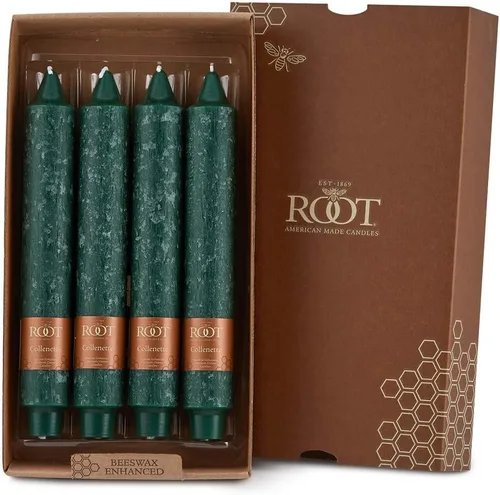 Miniatura 21 de Root Candles Juego de 4 velas sin perfume para cena, sin goteo, con cera de abeja mejorada, Timberline™ Collenette, en caja, de 7 pulgadas