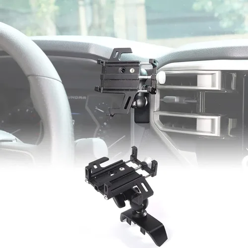 Miniatura 4 de CHEAYAR Soporte de teléfono para automóvil compatible con Toyota Tundra/Sequoia 2022-2023, soporte para teléfono de automóvil, soporte de teléfono