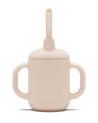 Miniatura 9 de Lalo Little Cup, Vaso con Pajita de Silicona No Tóxica con Asas - Vaso Entrenador para Bebés y Niños Pequeños - Sistema de Entrenamiento de Mini