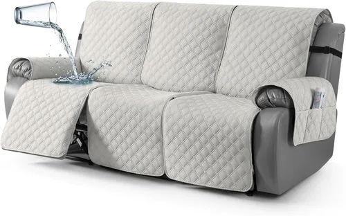 Miniatura 24 de TAOCOCO - Funda antideslizante para silla reclinable, funda para sofá, funda para silla reclinable pequeña con correas elásticas, protector