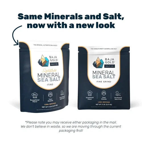 Miniatura 9 de Baja Gold Sal marina mineral - Recomendada por Gary Brecka - Sal de molienda fina para cocinar y hornear Sal natural de Baja para usos culinarios