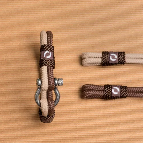 Miniatura 4 de Pulsera de cuerda para hombre, grillete plateado de acero inoxidable, extremadamente duradera y resistente a los arañazos, impermeable, hecha a