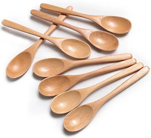 Miniatura 13 de Cuchara de café de madera de 6 pulgadas, cuchara de madera de haya natural, cuchara de postre para té de tarde, cuchara de té, agitadores de madera