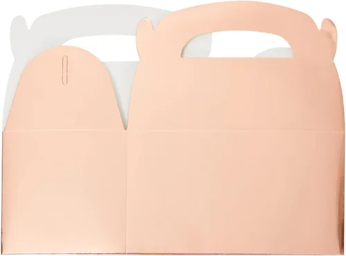 Miniatura 7 de Juvale Cajas de regalo a dos aguas de oro rosa – Caja de cartulina duradera de 10.58 oz/m² – para regalos de despedida de soltera – Contenedores a