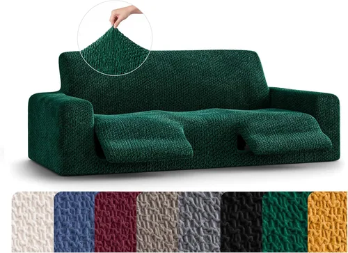 Miniatura 18 de PAULATO BY GA.I.CO. Funda reclinable – Funda de ajuste suave – Protector elástico de muebles reclinables de 1 pieza – Tela de terciopelo lavable a