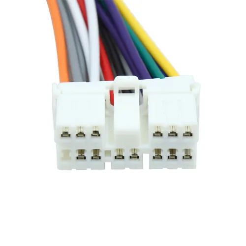 Miniatura 3 de uxcell DC 12 V 14 Pin coche masculino DVD Radio arnés adaptador cable conector para Subaru