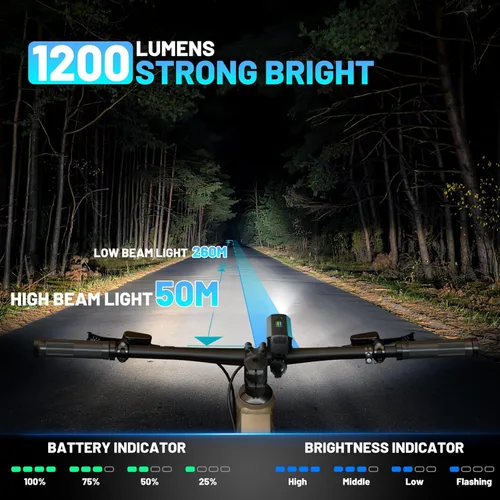 Miniatura 2 de APECYC Bike Lights USB-C Rechargeable Bicycle Front Headlight and Rear Taillight with 4+5 Light Modes, Waterproof Bike Light Set for Night Riding