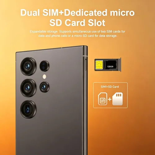 Miniatura 7 de Teléfono C24 Ultra desbloqueado, 8 GB+256 GB de gran almacenamiento, teléfono celular Android 14, batería desbloqueada de 6800 mAh, 6.8 pulgadas/5G