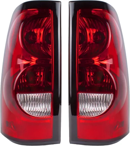 Boine Compatible con Chevy Silverado 1500 2500 3500 2003 2004 2005 2006 Luz Trasera del Lado del Conductor y del Pasajero - Bombilla y Arnés