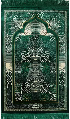 Miniatura 9 de Modefa Alfombra de oración islámica turca, alfombra de oración Janamaz de terciopelo suave, tapete de oración musulmana para hombres y mujeres