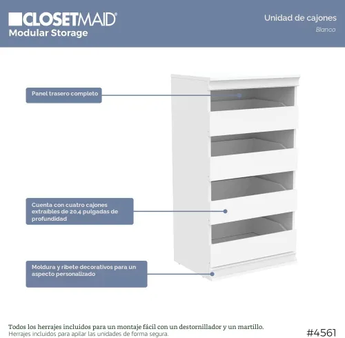 Miniatura 4 de ClosetMaid Blanco