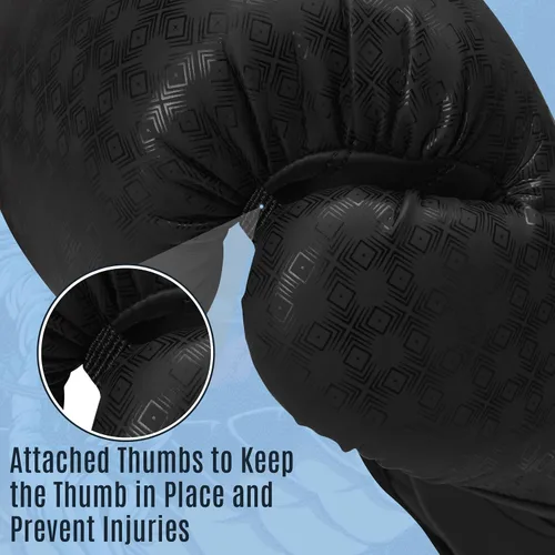 Miniatura 5 de Twisto Guantes de boxeo S6 – Pro Training & Sparring, piel maya, Muay Thai, MMA, kickboxing, hombres, mujeres, adultos, saco de boxeo pesado