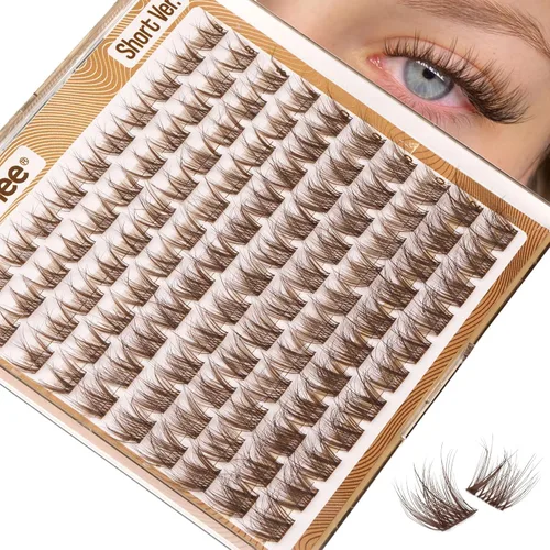 Miniatura 16 de Extensiones de pestañas en racimo naturales DIY, extensiones de pestañas en racimo con curva C, extensiones de pestañas en racimo para ojo de gato