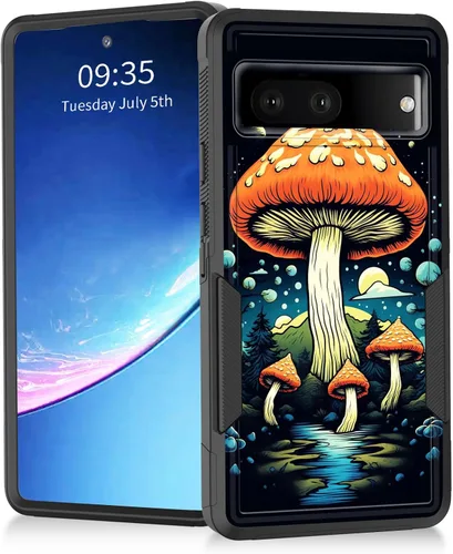 Miniatura 56 de Funda para Pixel 7a, resistente de doble capa híbrida de policarbonato duro de goma suave a prueba de golpes para Google Pixel 7A 6.1 pulgadas