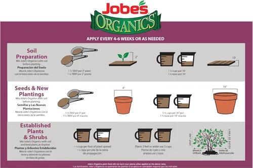 Miniatura 6 de Jobe's Organics 09226NA - Alimento granular para plantas, frutas y cítricos, 4 libras, Brown & Jobe's 09426 Granular Plant Food Flower & Rose, 4