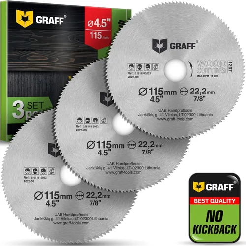 Miniatura 11 de Hoja de sierra circular de 3 pulgadas para madera, madera contrachapada, laminado, paneles de yeso, plástico – Hoja de sierra circular de corte