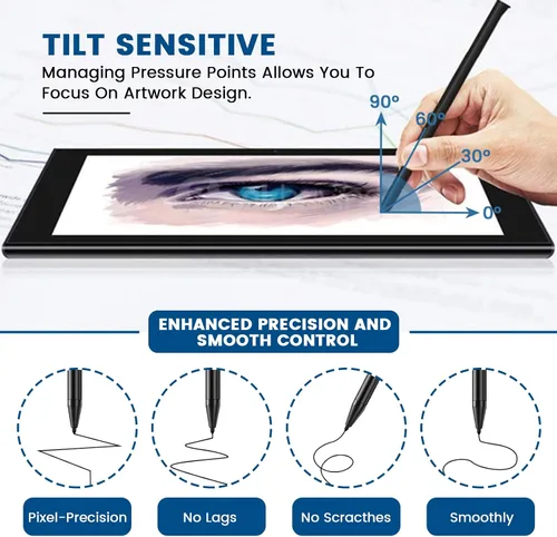 Miniatura 4 de 10 puntas de lápiz capacitivo, S Pen Hard Nibs de repuesto, puntas de repuesto S Pen con pinzas para Galaxy Tab S7/S7 Plus/S7 Fe/S8/S8 Plus/S8