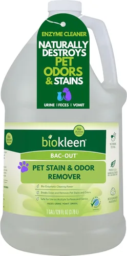 Miniatura 9 de Biokleen Bac-Out Removedor de Manchas para Mascotas - 2 Galones - Enzimático, Natural, Destruye Manchas y Olores de Forma Segura, para Manchas