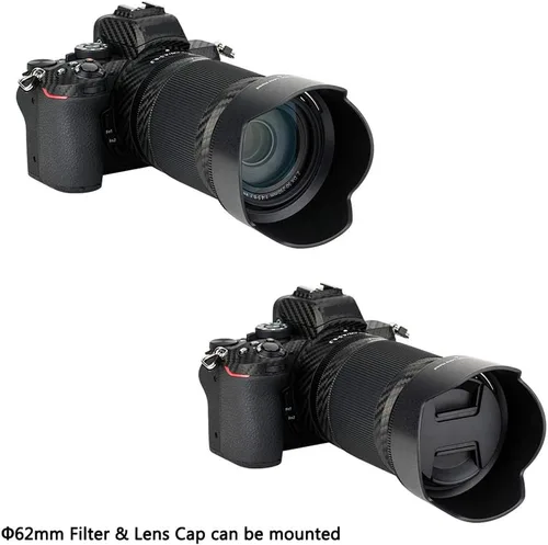 Miniatura 3 de JJC Parasol de metal atornillado para Nikon NIKKOR Z 1.575 in f/2 y lente NIKKOR Z 1.102 in f/2.8 en Nikon Z30 Z50 Z fc Z6 Z7, compatible con filtro