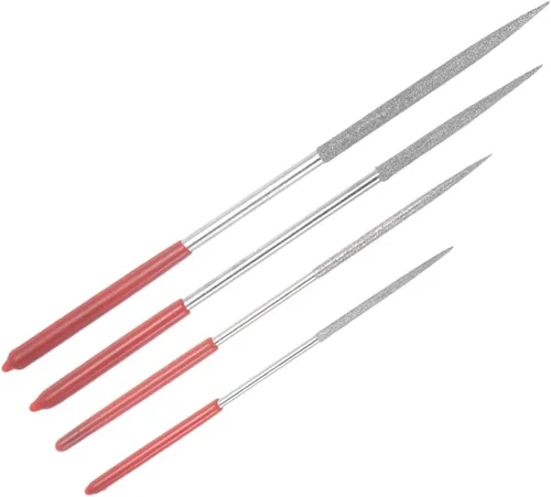 Miniatura 4 de uxcell Escariador de cuentas con puntas con asas de plástico rojo para ampliar agujeros, 4