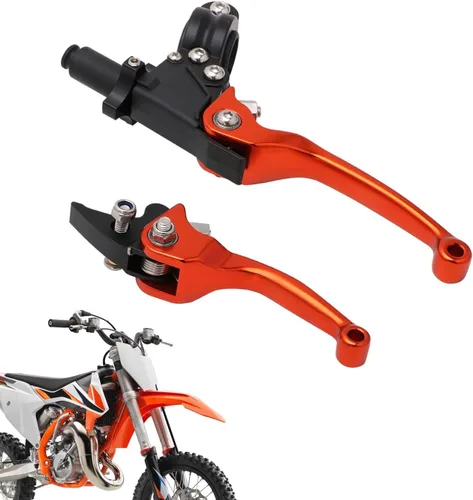 Miniatura 9 de JFG RACING Palanca de freno de embrague para motocicleta, palancas plegables de 7/8'' 22mm, aleación de aluminio, universal para CRF50, KLX, SSR