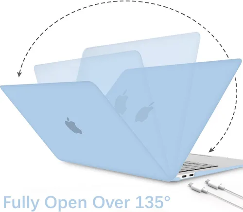 Miniatura 5 de B BELK Funda compatible con MacBook Air de 13 pulgadas 2022 2021 2020 2019 2018 A2337 M1 A2179 A1932 Touch ID, carcasa rígida de plástico mate