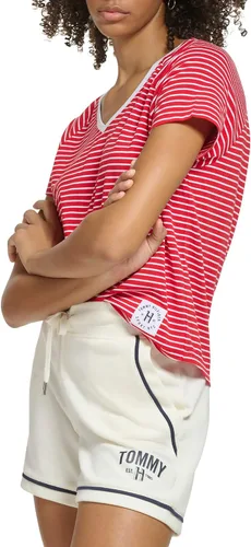 Miniatura 2 de Tommy Hilfiger Camiseta de rayas con dobladillo de cola de camisa para mujer