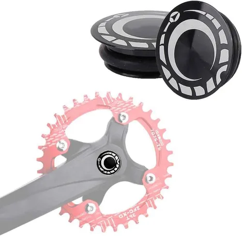 Miniatura 4 de keenso Cubierta de manivela para bicicleta, 2 piezas de aleación de aluminio para manivela de montaña, cubierta de manivela hueca para bicicleta
