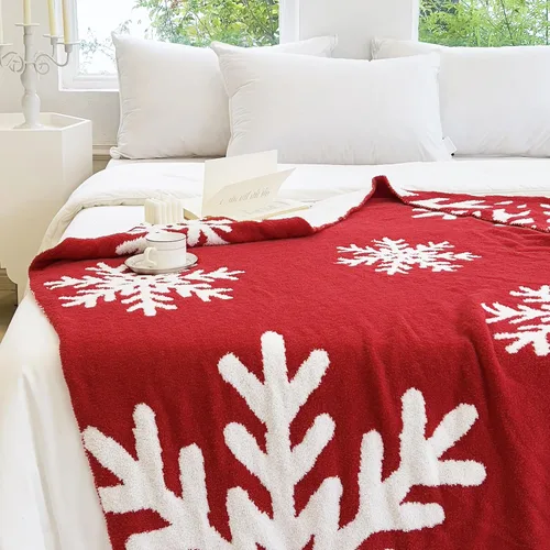 Miniatura 3 de NIDITW - Manta ultrasuave y acogedora de Navidad, cobija de microfibra tejida, muy ligera y esponjosa, de forro polar, para sofá, sofá cama, 50 x 60