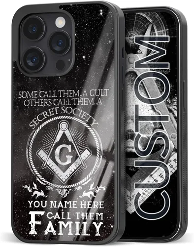 Miniatura 17 de Fundas de teléfono personalizadas con nombre de hermano masónico, regalos de mampostería gratis para hombres para iPhone 11 12 13 14 15 16 Pro Max