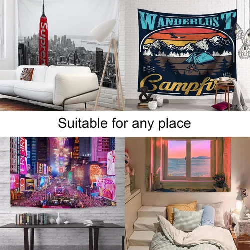 Miniatura 4 de LEECUM Tapiz personalizado, añade tu diseño para colgar en la pared como arte de pared, boda, fiesta de cumpleaños, cortina de fotos personalizada