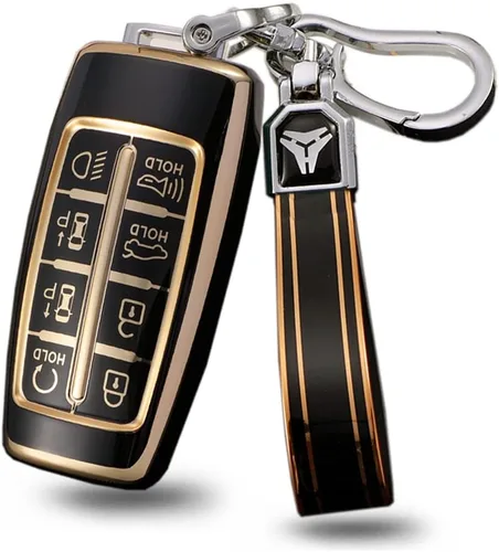 ontto Funda para llavero de automóvil con control remoto antirayaduras, protección completa, funda de TPU para llaves Genesis G70 GV70 G80 GV80 G90