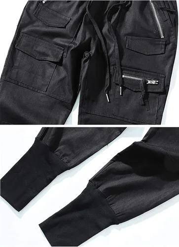 Miniatura 3 de MOKEWEN Pantalones deportivos tipo harén tipo cargo para hombre