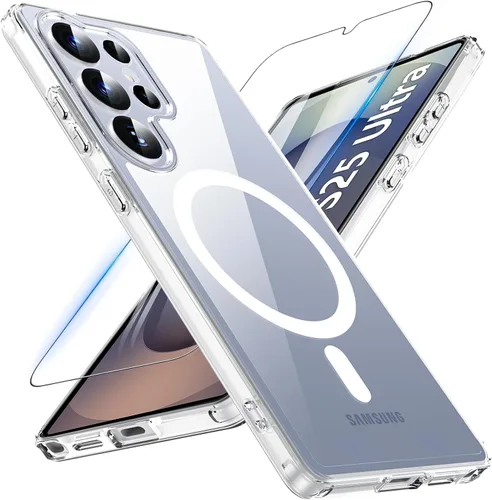 Miniatura 42 de OWKEY Funda magnética para Samsung Galaxy S23 de 6.1 pulgadas, para Magsafe con protector de pantalla, protección de grado militar, a prueba