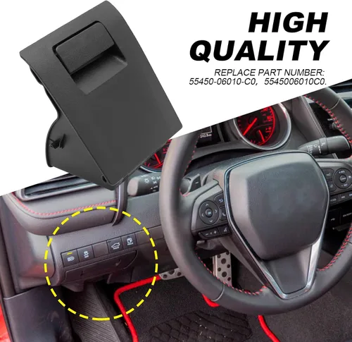 Miniatura 5 de Portamonedas Negro Reemplaza 55450-06010-C0 Compatible con Ensamble de Portamonedas del Tablero de Toyota Camry 2018 2019 2020 2021 2022, Reemplazo