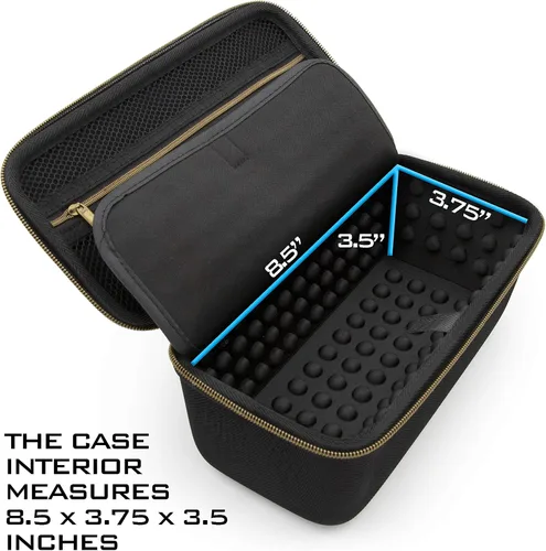 Miniatura 5 de CASEMATIX Estuche de peluquería para cortapelos, timbres para el cabello, recortadoras, delineador de acabado en T, estuche de viaje
