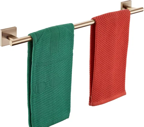 Miniatura 23 de KOKOSIRI Toallero de baño, toallero para baño, cocina, collar de 32 pulgadas, níquel cepillado, acero inoxidable B4005BR-L32