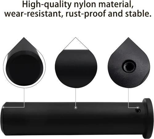 Miniatura 3 de LFJ La funda adaptadora olímpica de nailon convierte postes de placa de peso estándar de 1 pulgada en postes de peso olímpico de 2 pulgadas