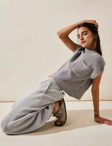 Miniatura 3 de Peaceglad Suéter de punto con cuello alto falso para mujer, sin mangas, casual, moderno, acanalado, sin botones, para verano