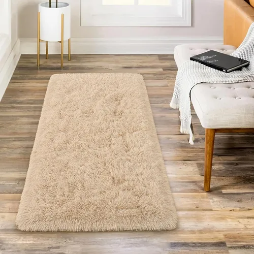 Miniatura 5 de BENRON Alfombras de pasillo esponjosas de 2 x 4 pies, suaves y largas para dormitorio, pasillo, entrada, cocina, alfombra lavable para decoración