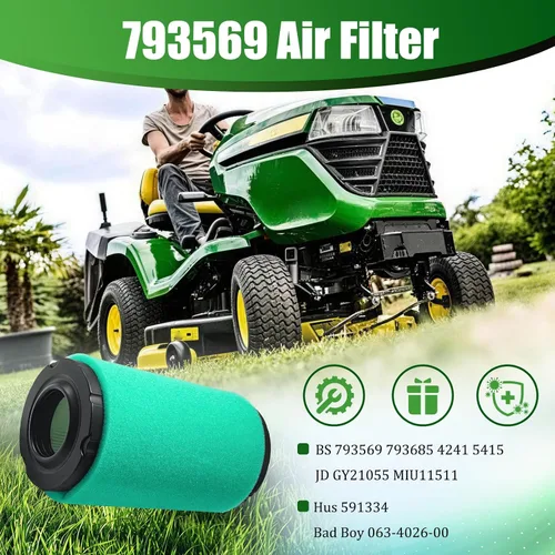 Miniatura 2 de 793569 Filtro de aire 793685 Kit de afinación de prefiltro para B&S 33R877 31Q777 331777 Craftsman LT2000 YT3000 JD GY21055 MIU11511 LA115 LA125