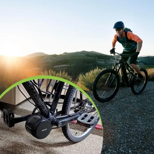 Miniatura 7 de BAFANG Brazo de manivela de 6.693 in bicicleta eléctrica agujero de diamante manivela motor medio bielas piezas esenciales accesorio motor medio