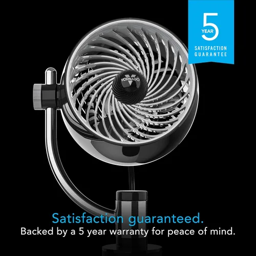 Miniatura 6 de Ventilador Circulador de Aire Personal Vornado Pivot3 con Clip, con Clip Multisuperficie, Ventilador Portátil Silencioso para Oficina o Dormitorio