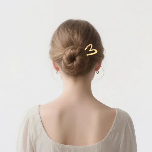Miniatura 4 de 2 horquillas francesas para mujer, adecuadas para trenzas, moños y peinados sin daños en el cabello, pin de metal en forma de U de gran sujeción
