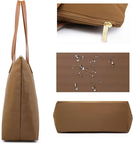 Miniatura 3 de NNEE Bolso de nylon ligero resistente al agua del bolso de mano, Oro