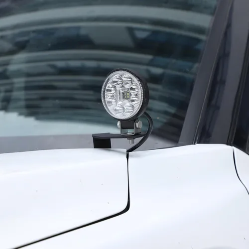 Miniatura 5 de Kit de soporte de montaje de luz LED para capó de automóvil compatible con Toyota Tundra 2022-2026, bisagras de capó de zanja, soporte de luz