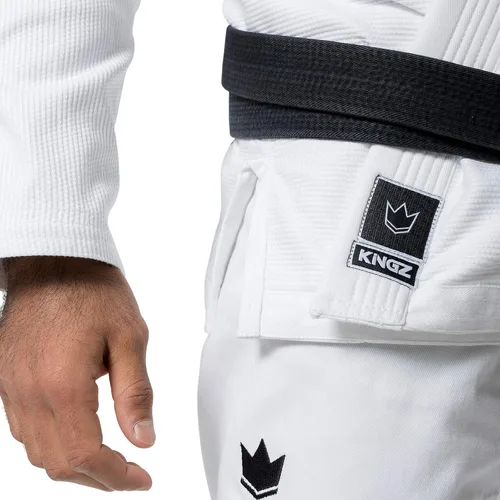 Miniatura 4 de KINGZ The One Brazilian Jiu Jitsu Gi - Kimono BJJ ligero y duradero para hombre - IBJJF Legal - 400gsm Pearl Weave Pro Training