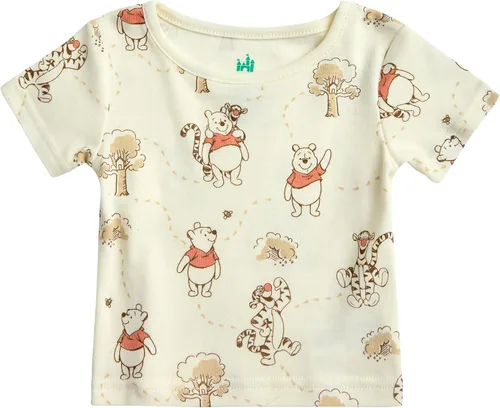 Miniatura 26 de Disney Conjunto de pantalones cortos para bebé, 2 piezas de Spiderman Mickey Mouse Cars Winnie the Pooh, conjunto corto de camisa corta (0-3M-24M)