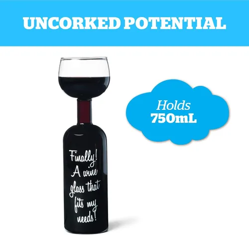 Miniatura 3 de BigMouth Inc Vaso de vino botella definitivo, con capacidad para una botella completa de 750 mililitros